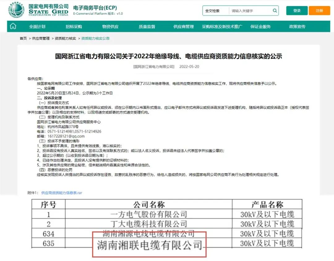 喜訊 | 湘聯(lián)電纜順利通過國家電網(wǎng)“供應(yīng)商資質(zhì)能力”審核！